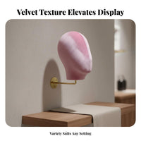 Wall-Mounted Mannequin Head Space-Saving Hairpiece Display Stand Construction Wall Mounted Mannequin Head for Retailers, Boutique, Retail Store