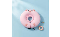 Adjustable Buckle Inflatable Baby Swim Neck Collar Cushioned Baby Neck Buoyancy Aid Collar Split Opening for Infants 3 to 6 Months Old