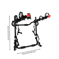 Strap-on Rear-Mounted Cycle Carrier Padded Car Trunk Bike Rack Universal Trunk Bike Rack Heavy-Duty for Cyclists