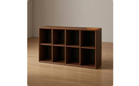 floor Storage Cabinet Double-Layer Bookshelf Thick Board Home Furniture for Living Room