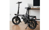 National Standard Compliant Folding Electric Bike Foldable Electric Cycle Power Assist Portable Electric Bicycle Shock Absorption for Commuters, Students, University
