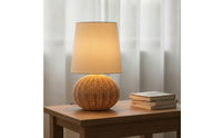 Table Lamp with Rattan Base Decorative Rattan Table Lamp Warm White for Bedroom