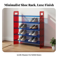 Multi-Tier Shoe Rack Space Saving Modern Shoe Shelf Easy Assembly Multi-Tier Storage Rack for Homeowners, Apartment Dwellers, Bedroom, Hallway, Closet
