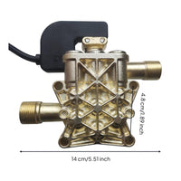 Ribbed Casting Car Washer Pump Head Metal Body Pressure Washer Pump Head Black Plastic Machine Part Threaded Ports