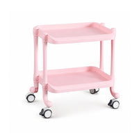Easy-to-Clean Beauty Trolley Long-Lasting Salon Trolley Versatile Mobile Beauty Cart Compact for Beauticians
