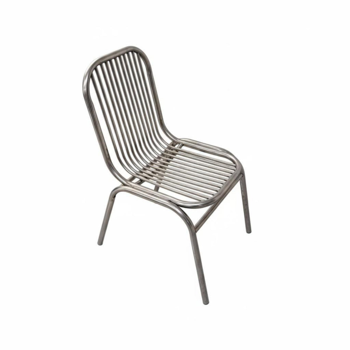 With Backrest rugged design Side Chair Modern Design Stackable Metal Frame Chair Easy to Clean Dining Seating Protective Footpads for Office Workers, Restaurant Owners, Balcony, Meeting Room, Kitchen, Patio