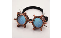 Steampunk Goggles Gothic Goggles with Mesh Lenses Vintage Eyewear for Cosplayers, Costume Party
