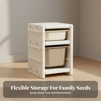 Multi-Bin Toy Organizer animal Design children's Furniture Removable Bins for children