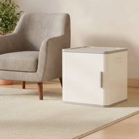 Bedside Cabinet Modern Nightstand Low-Profile Bedside Table with Handle for Dorm Room