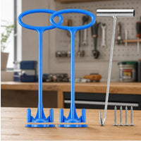 2 Pieces Compatible Pool Skimmer Basket Handle Rust-Resistant Skimmer Basket Handle with Hook Universal Heavy Duty for in-Ground Pools