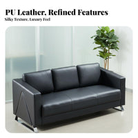 Modern Design 3-Seater Sofa and Coffee Table Set Minimalist stylish Multi-Person Couch Comfortable Cushioning Reception Seating long-lasting Construction for Businesses, Interior Designers, Office Managers, Waiting Room, Lobby, Breakroom