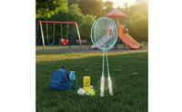Ready to Play Luminescent in the Dark Badminton Racket Lightweight Luminous Badminton Racket Pair Long-Lasting Outdoor Toy Portable for Children 6-12, Beginners