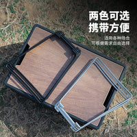Folding Metal Bucket Stand for Camping