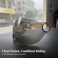 Anti-Fog Motorcycle Helmet Visor Protection Replacement Helmet Visor Windproof Crystal Clear
