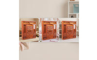 Miniature Cabinet with Mirrors Classic Dollhouse Cabinet Easy Transportation