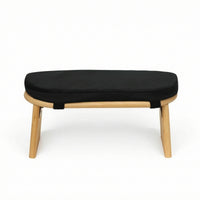 Meditation Stool Bamboo Meditation Bench Upholstered Mindfulness Stool for Meditators