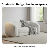 Upholstered Armchair with Wood Legs Minimalist Design Upholstered Tub Chair Light Luxury aesthetic Indoor Furniture for Living Room, Small Spaces, Bedroom