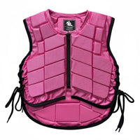 Shock Absorption Padded Equestrian Body Protector Shock Reduction Horse Riding Safety Vest Easy Zipper-Front Horse Riding Body Protector Lightweight for Equestrians, Adults, Kids