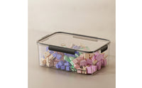 Storage Box with Latch Transparent Storage Box with Lid Organizer Bin Dustproof Container Heavy-Duty for Photographers, Studio