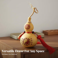 Feng Shui Prosperity Round Gourd Openable Gourd Ornament Auspicious Gourd Charm for Doorway, Home, Office