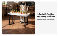 Square Table with 4 Chairs Complete Set Commercial Furniture sturdy Construction Dining Group for Cafe Proprietors, Homeowners, Milk Tea Shops, Cafes