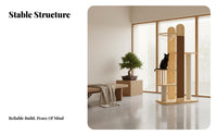 Wood Cat Climbing Structure Sturdy and Stable with Scratching Posts Space-Saving Vertical Design Pet Furniture