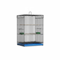 Easy to Clean Parakeet Breeding Enclosure Deep Tray Metal Bird Enclosure Extra Tall Pet Housing for Indoor