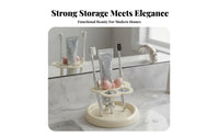 Electric Toothbrush Holder Unrestricted Standing Toothpaste and Brush Organizer Bathroom Vanity Organizer Drainage Design