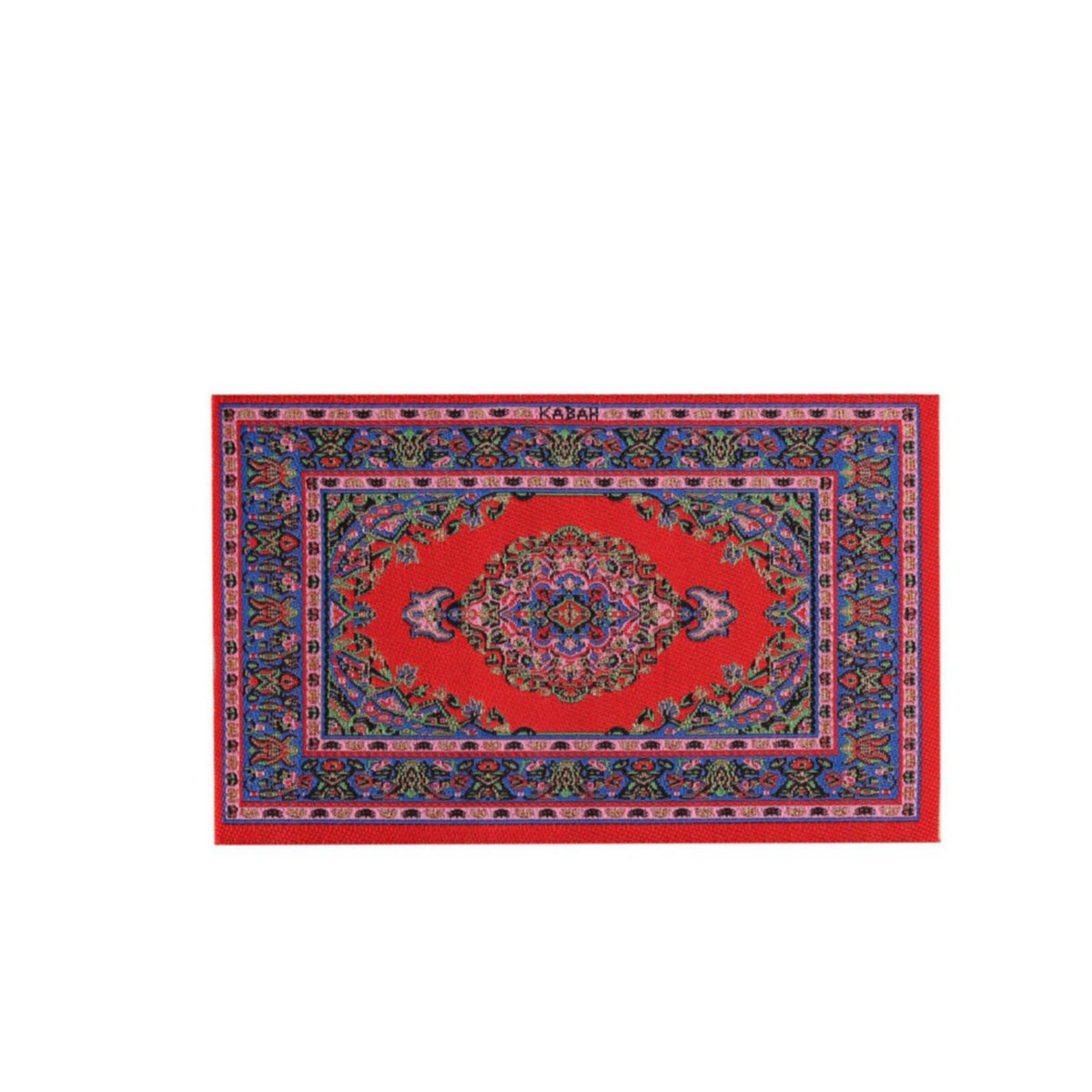 Intricate Pattern Miniature Turkish Rug Realistic Design 1:12 Scale Dollhouse Carpet Soft Texture for Hobbyists, Three-Dimensional Scene S