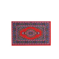 Intricate Pattern Miniature Turkish Rug Realistic Design 1:12 Scale Dollhouse Carpet Soft Texture for Hobbyists, Three-Dimensional Scene S