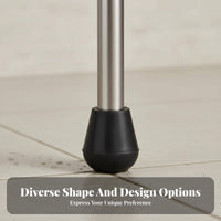 Rubber Cane Tips Wear Resistant Cane Bottom Tips Anti Slip Walking Caps