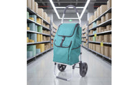 Aluminum Shopping Cart Lightweight Portable Grocery Trolley Easy to Fold for Market