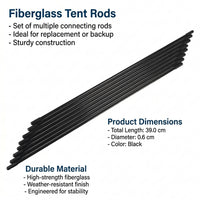 Plastic Dog Tent Support Rods, Pet Shelter Frame Poles, Replacement Canine Canopy Parts, Durable Animal House Accessories