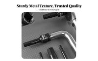 8 Pieces Hex Insert Set 1/2 in Shank Hardware Tool High Hardness Wrench Attachment for Mechanics, Auto Repair Shop, Workshop, Machinery Assembly