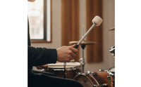 2 Pieces Drum Mallets with Wrist Cord Non-Slip Drum Mallets with Felt Heads Drumsticks for Drummers, Concerts