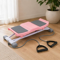 Ski Exercise Machine Low Impact Sliding Stepper Quiet Twist Stepper for Home