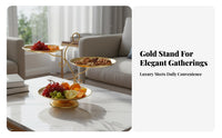 Multi-Level Snack Tray High-End Design Tiered Fruit Platter Multipurpose Tiered Serving Tray for Living Room, Coffee Table, Afternoon Tea