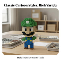 Small Particle Assembly Toy Educational Micro Construction Piece S Develops Skills Mini Brick Model Kit for Children, Kids, Room Decor, Shelf Display