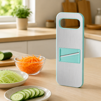 Stainless Steel Vegetable Grater, Grater for Carrots and Grater for Cucumber, 28.5cm Hand Grater for Cabbage, Onion and Salad Prep
