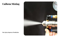 Anti-Leak Air Atomizing Nozzle Fine Mist Atomization Stainless Steel Misting Nozzle for Humidification, Cooling, Coating
