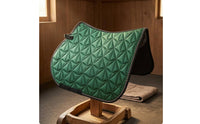 Padded Quilted Saddle Pad Textured Contoured Saddle Pad Bound Border Riding Gear Extra Cushioning