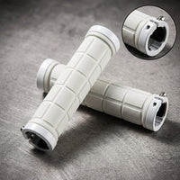 Shock Absorbing Bicycle Handlebar Grips, Anti-Slip Rubber & Metal, Universal Fit