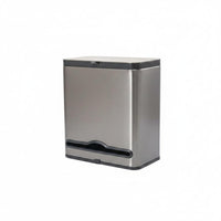 Wall-Mounted Trash Can Stainless Steel Wall Mounted Trash Can Space Saving