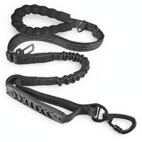 Car Safety Buckle Zinc Alloy Hardware Bungee Leash Padded Handle Pet Gear Elastic Bungee Dog Leash for Running
