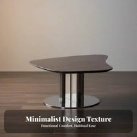 2 Pieces Italian Minimalist design Nesting Tables with Drawer Space-Saving Living Room Furniture Marble Pattern Top Coffee Table Set Internal Storage for Small Apartment Dwellers, Homeowners, Interior Design aficionados, Lounge Area