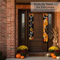 Thanksgiving Sunflower Maple Leaf Porch Banner Door Decoration