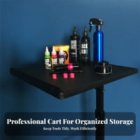 Mobile Design skin art Workstation Cart Multi-Functional Storage Wheeled Instrument Tray Sturdy Construction Salon Equipment 360° pivot casters for Permanent Makeup Artists, Beauticians, Estheticians