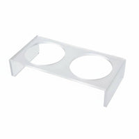 Ceramic Pet Bowl with Simple to Clean to Clean Acrylic Bowl Stand Dishwasher Raised Feeding Station for Cats, Kittens