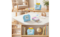 Cartoon Card Learning Machine Screenscreenless Language Learning Toy with Cards Clear Voice Talking Flash Cards Reader Reusable for Toddlers