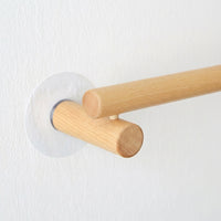 Bedroom Hook Rack Crafted from Solid Beech Wood for Home Organization, 4 Coat and Key for Wall